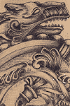 Dragon style free standing ornament