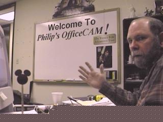 WebCam Philip waved to me