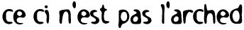 ce ci n'est pas l'arched