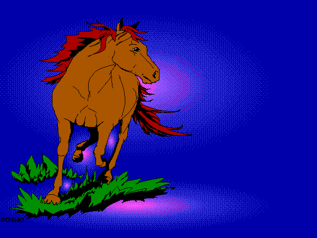 'Running Horse' by Pasha
