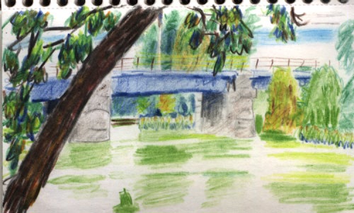 [Image: Colored Pencil Drawing]