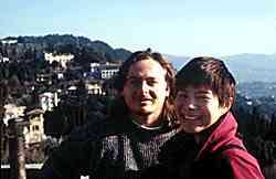 My friend, Cris and I up at Fiesole, Italy