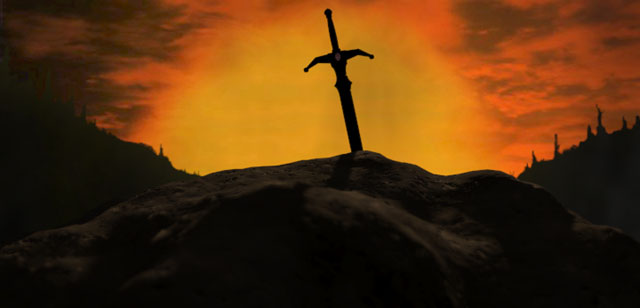 The sword in the sunrise