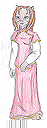 Gwendel in Chinese dress