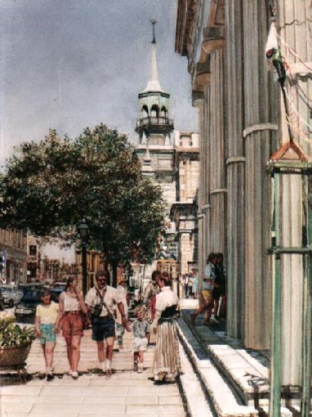 Rue Saint Paul, Couple Avec Enfants, Vieux Montral