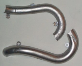 Lower Exhaust Heat Sheilds - Front View