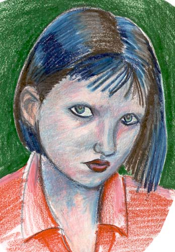 Colour Pencil Self Portrait