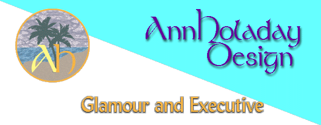 AnnHoladay Design Logo and Glamour-Executive Headline