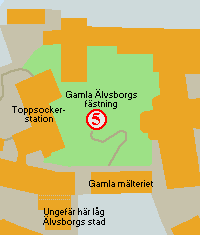 Karta �lvsborgs f�stning