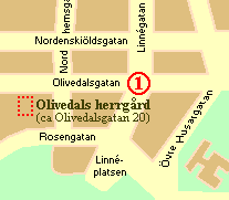 Karta �ver Olivedals herrg�rd