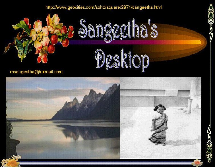 Sangeetha's desktop