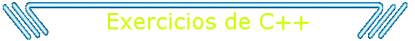 Exercicios de C++