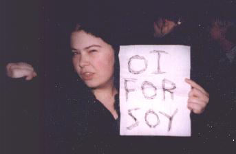 me at the Manson protest