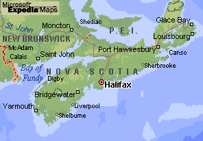 Map of Maritimes