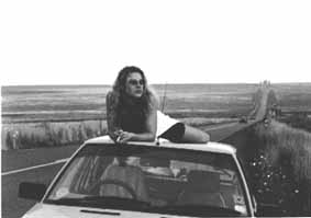 james on car roof