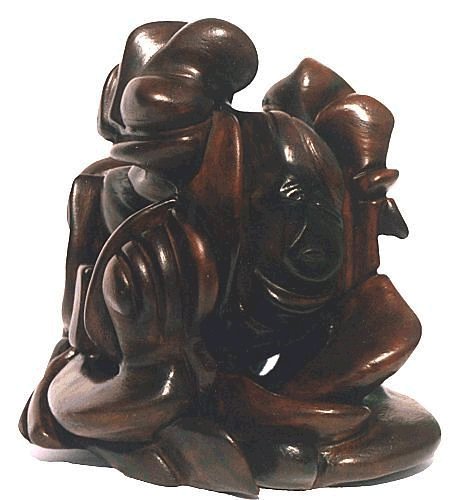 Fuori dal guscio - terracotta patinata, cm.h.20x15x19,  A. 2000