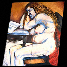 PMS, Oil painting on canvas 1988 Diane L. Keister. All Rights Reserved.
