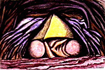 Unidentified Feelings,pastel on paper 1990 Diane L. Keister. All Rights Reserved.