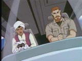 Hadji and Benton in the chopper with Bandit.