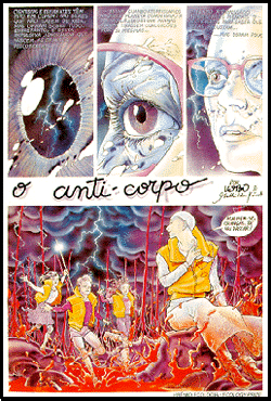 pagina em Hq do Lobo