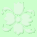 Pale Green Hearts Design