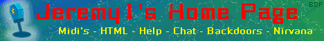 Jeremy's Home Page Banner