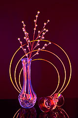 Blacklight Still Life Photograph