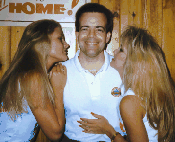 Photo of Bill Lindsey with Hooters Girls