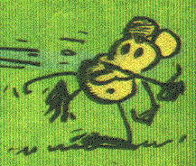 [George Herriman's brick throwin' Ignatz Mouse]