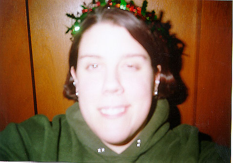 self-portrait my parent's home Xmas
