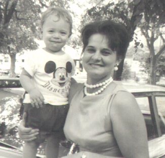 Me and Grandma in June 1964.  Note the Disneyland T-shirt, 30 years before I moved to near Disney World (Orlando, Florida)