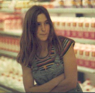 My friend Joyce at Safeway in May 1981