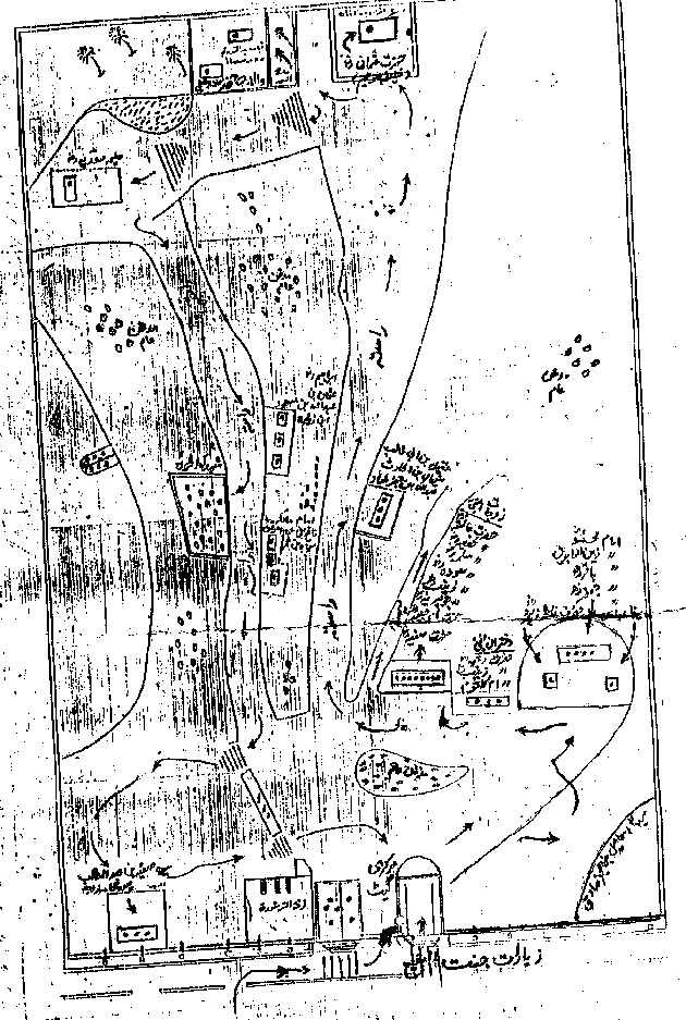 Map of Jannat-ul-Baqqi