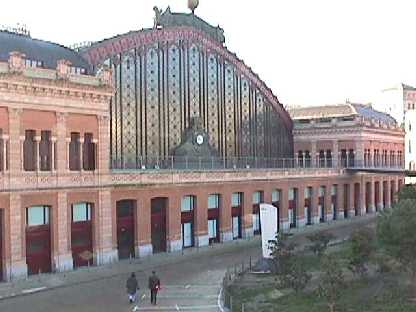 La estacin del tren 
en Madrid