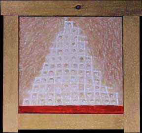 THE PYRAMID  20 x 20 in. acrylic on canvas, 1997