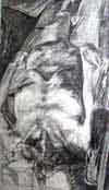 reclining nude figure drawing