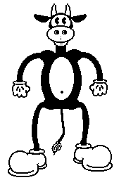 Zounds!  A bouncing cow!
