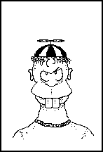 Guy with flipping beanie.