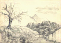 Arbre au dessus de la Rivire