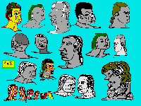 How caricatures become a landscape painting