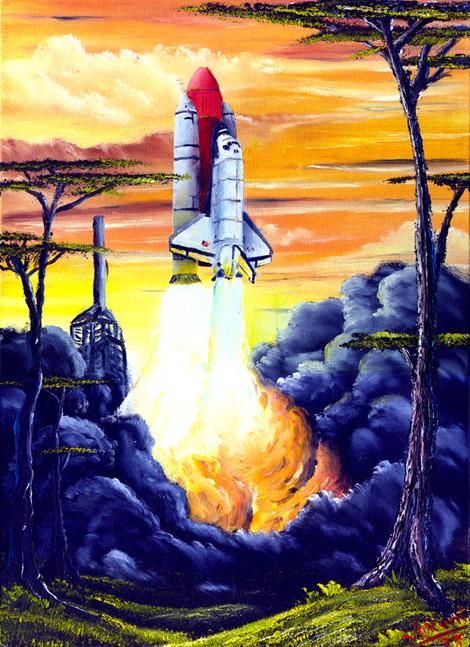 Spaceshuttle launch