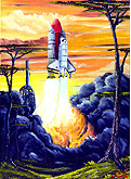 Spaceshuttle launch