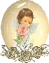 Angel with rose