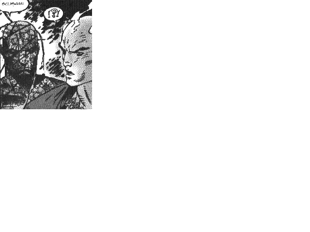 Il Professor Xavier affronta lo Skrull con le sue fattezze