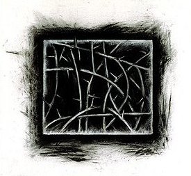 Thorns charcoal drawing