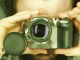 Picture of my camera taken through my bathroom mirror.  Click
 to enlarge.