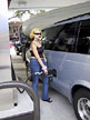 Cheryl at the pump