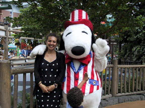 Elena and Snoopy