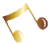 gold musical note graphic