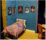 bed and posters